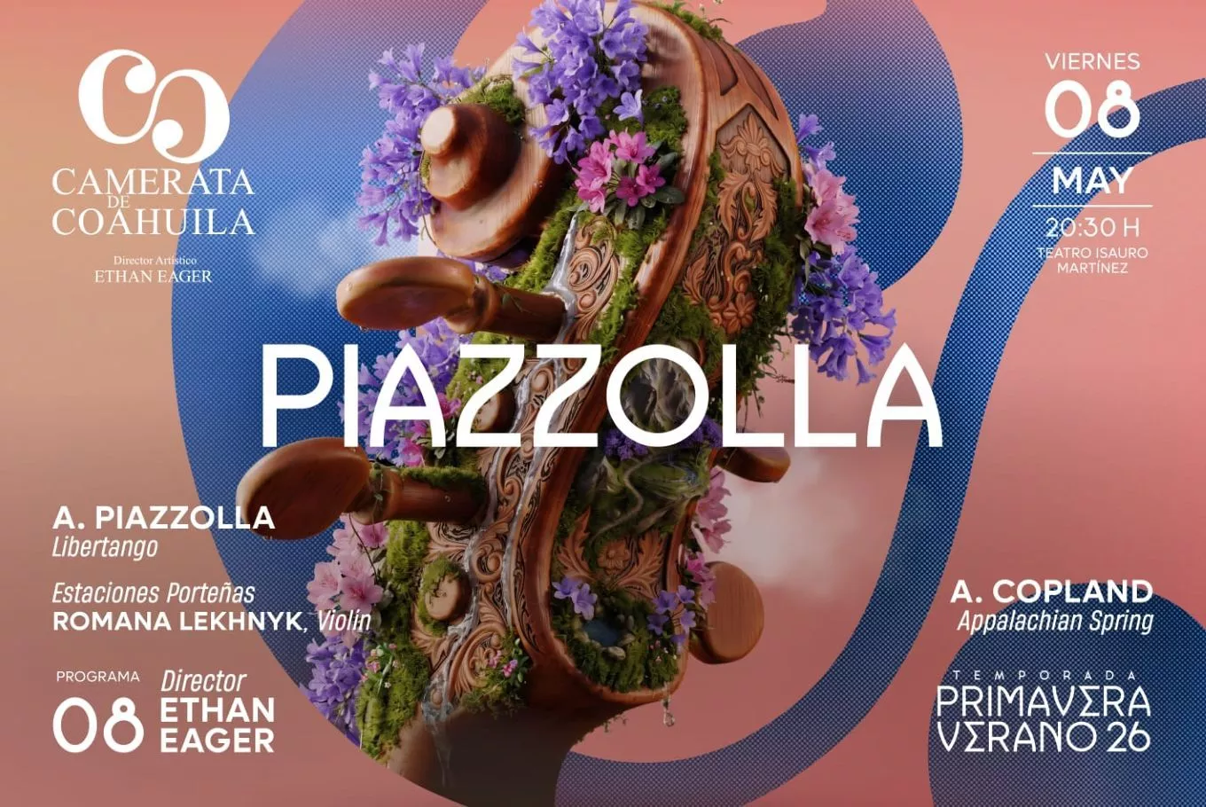Camerata de Coahuila, VIII concierto de Temporada “PIAZZOLLA”